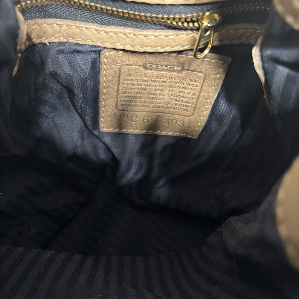 Coach Tan Drawstring Bucket Shoulder Bag - Picture 3 of 9